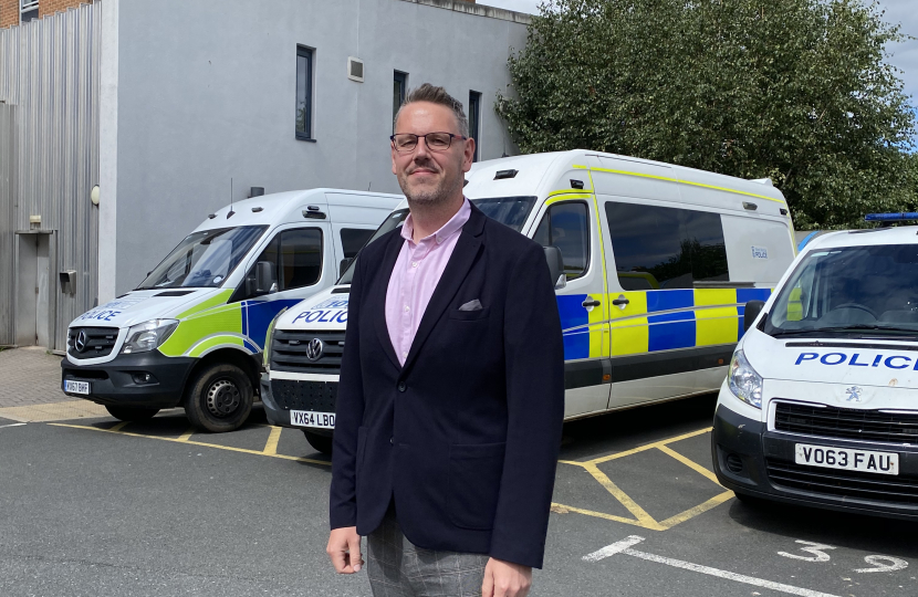 John campion outside police station