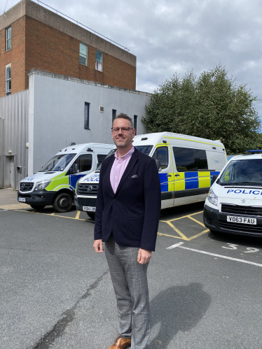 John campion outside police station